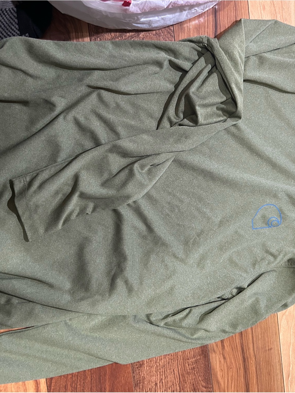 Carhartt Olive Green Long Sleeve Tee with Subtle Logo